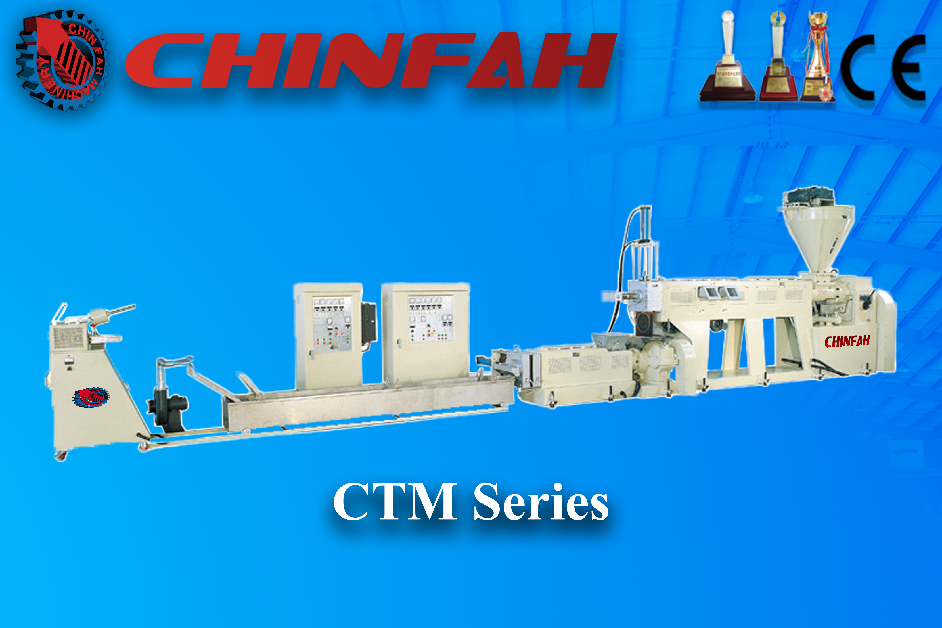 CHINFAH CTM-Series two-stage vented recycling machine