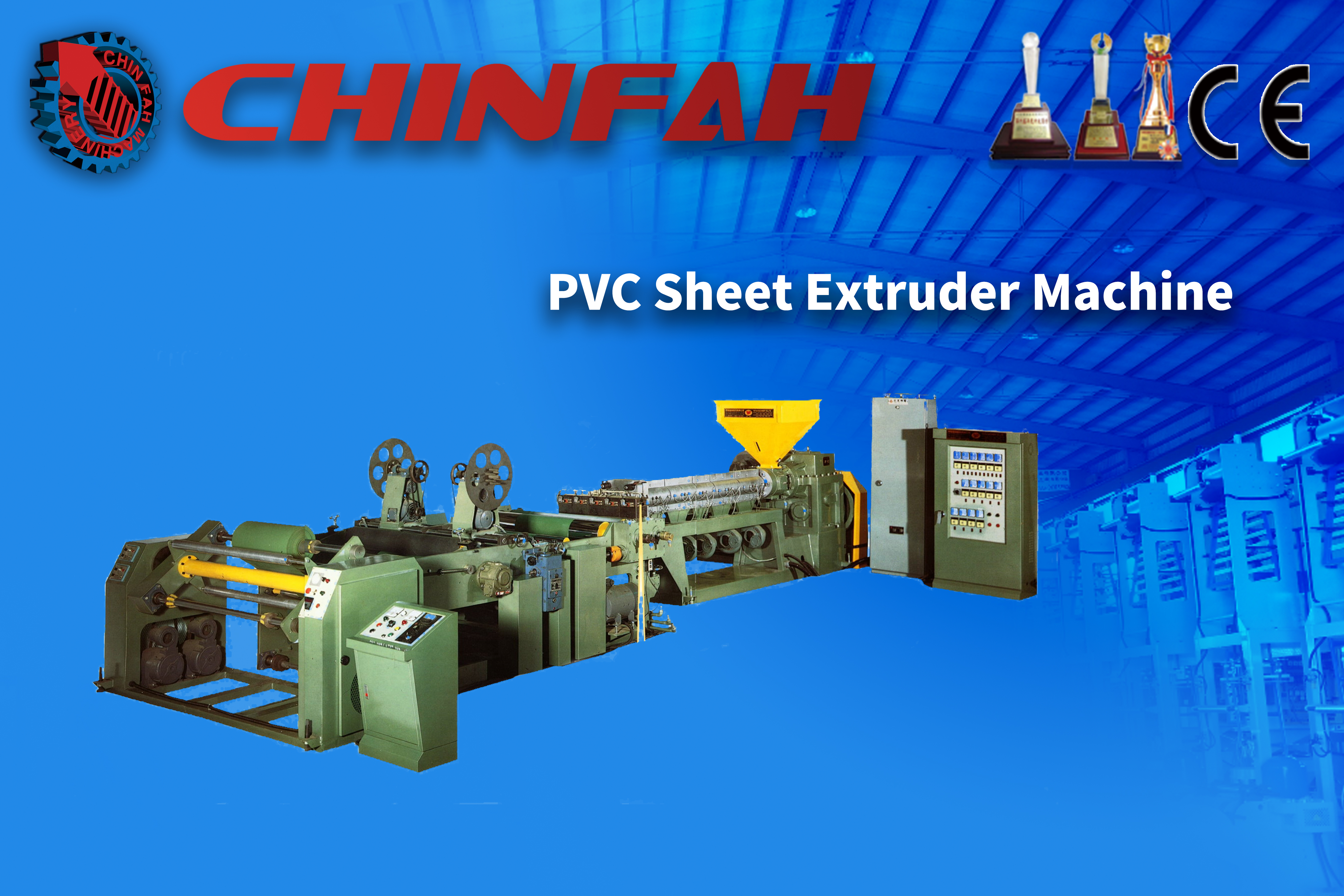 CHINFAH YF-PVC-90 PVC sheet extruder machine