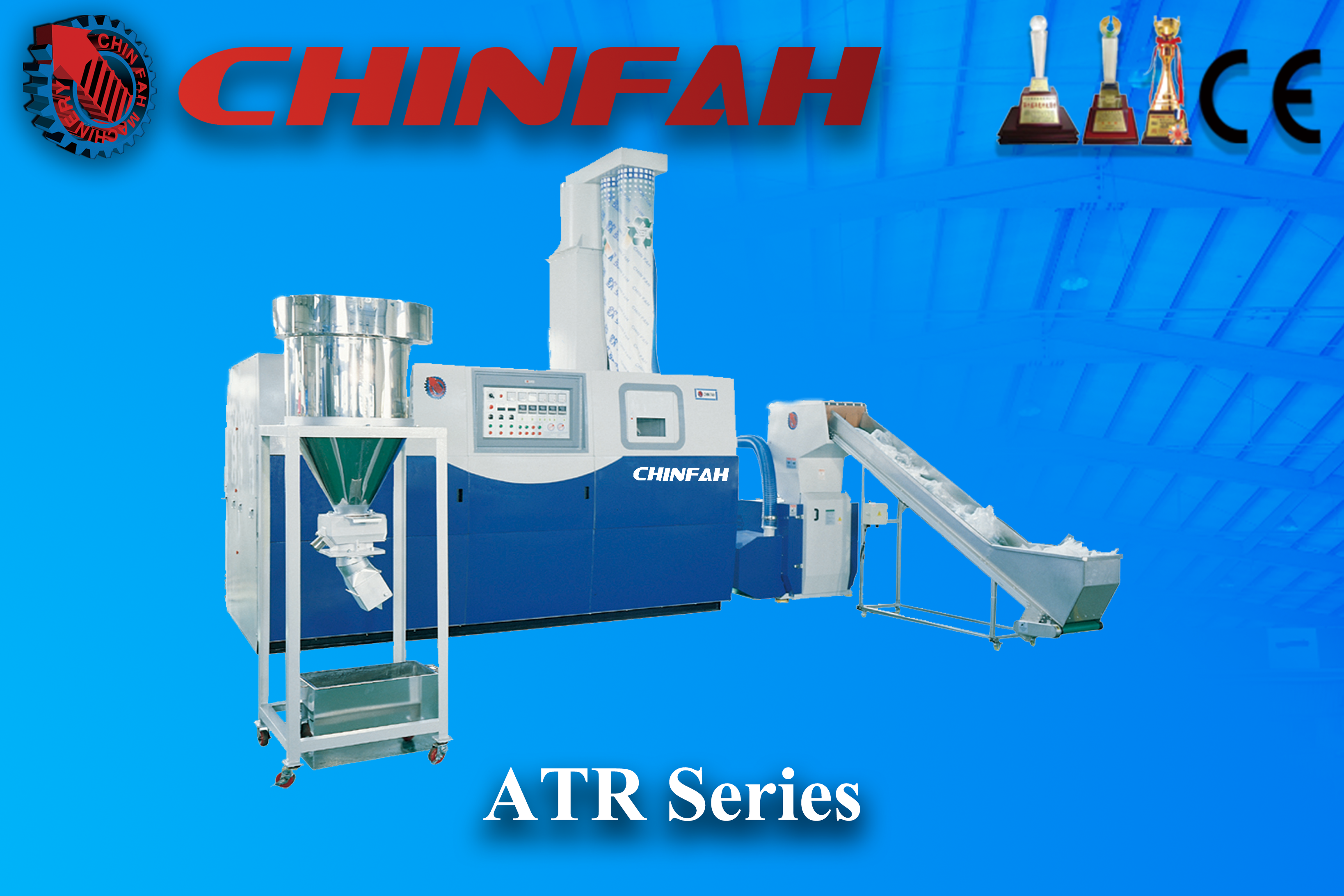 Plastic Recycling Machine,Two Stage,3in1,YF-ATR-75